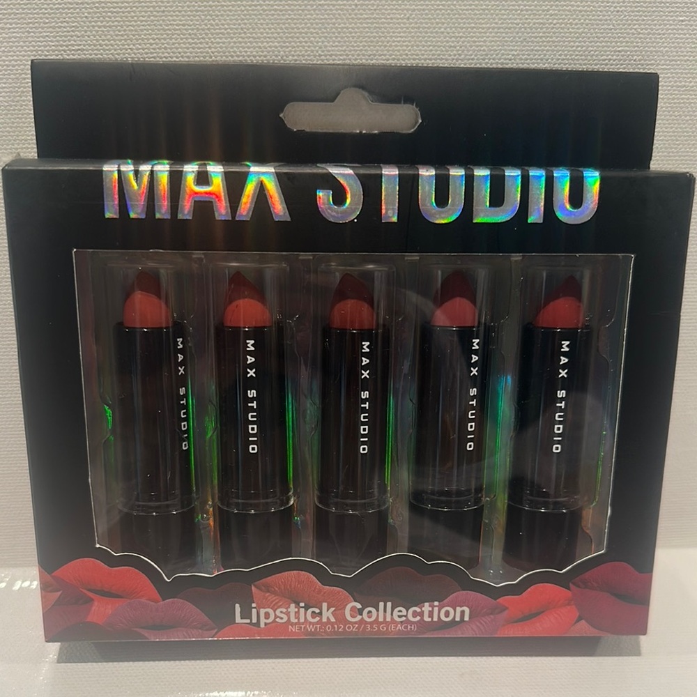 Max Studio Lipstick Five Piece Collection.